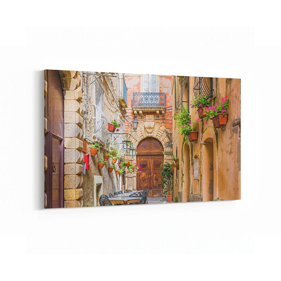 Olla 18811Y Yapı Görseli Yatay Kanvas Tablo (Ölçü: 90X60)