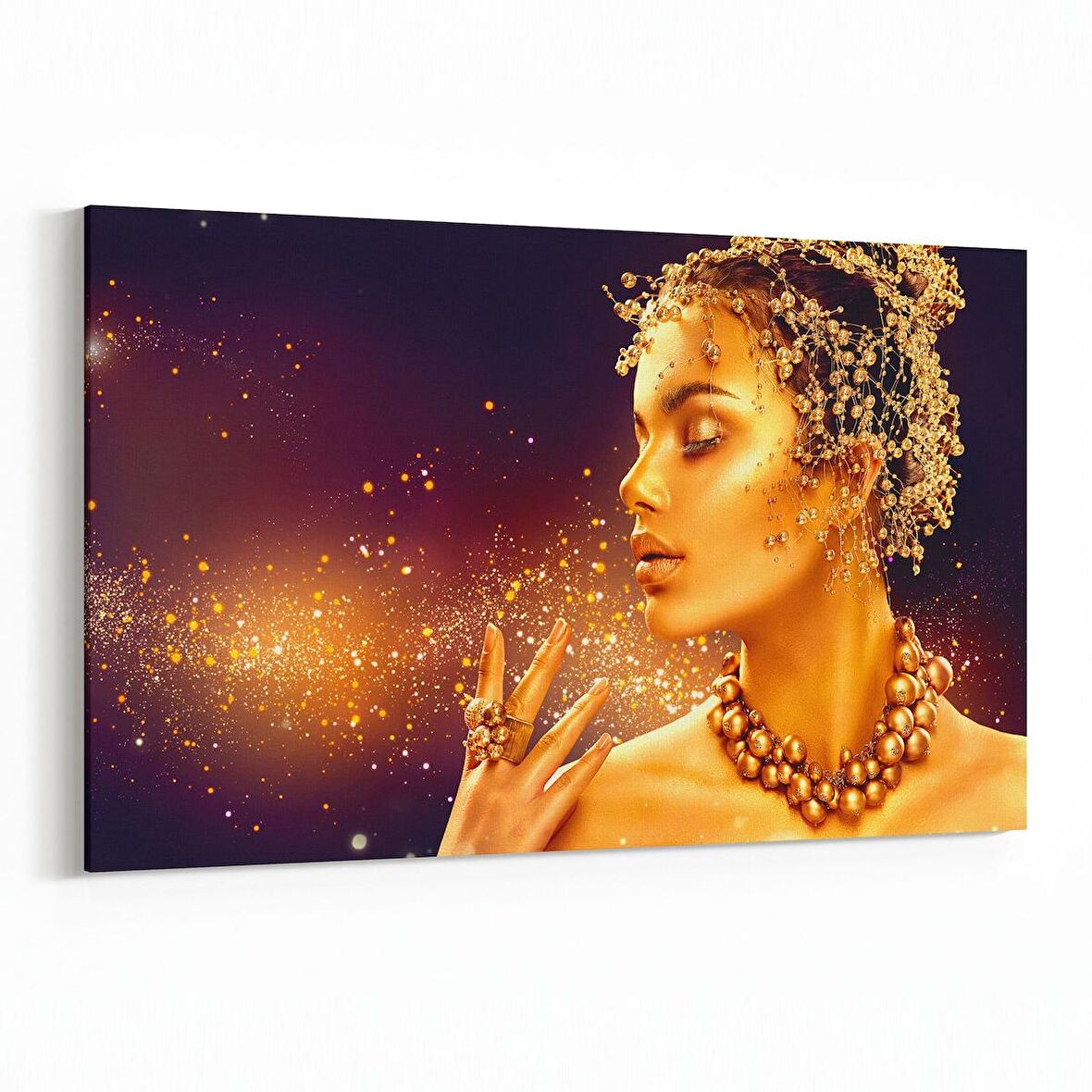 Olla 16964Y Model / Manken Görseli Yatay Kanvas Tablo (Ölçü: 90X60)