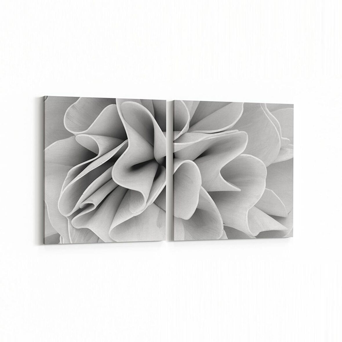 Olla 10199K2Y Abstract Görsel Kare 2'li Yatay Kanvas Tablo (Ölçü: 105X50)