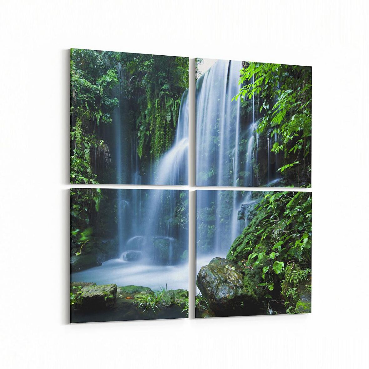 Olla 13504K4 Doğa / Manzara Görseli Kare 4'lü Kanvas Tablo (Ölçü: 125X125)