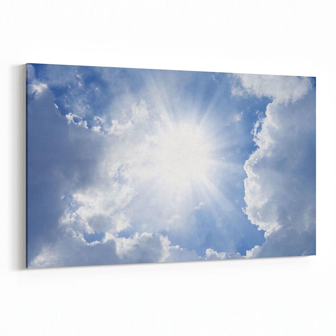 Olla 15390Y Gökyüzü Bulut Görseli  Yatay Kanvas Tablo (Ölçü: 120X80)