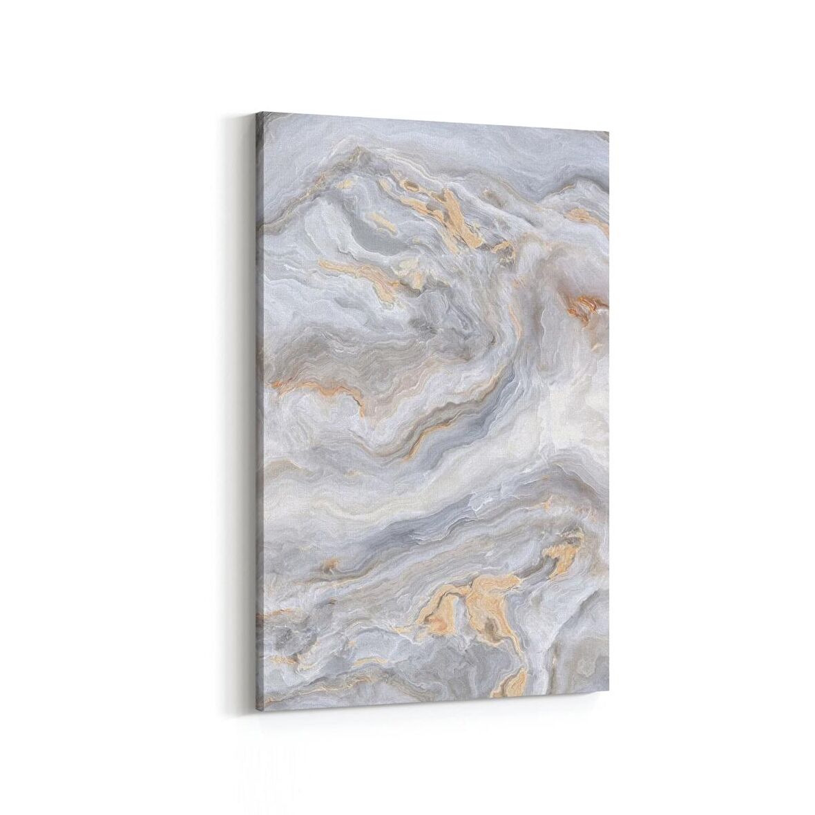 Olla 16649D Mermer Desen Görsel Dikey Kanvas Tablo (Ölçü: 100X150)