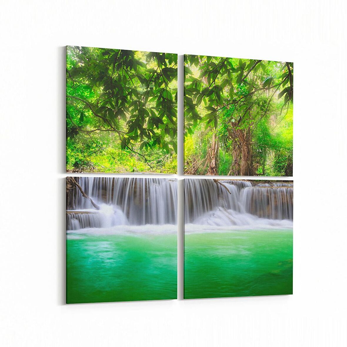 Olla 13440K4 Doğa / Manzara Görseli Kare 4'lü Kanvas Tablo (Ölçü: 105X105)