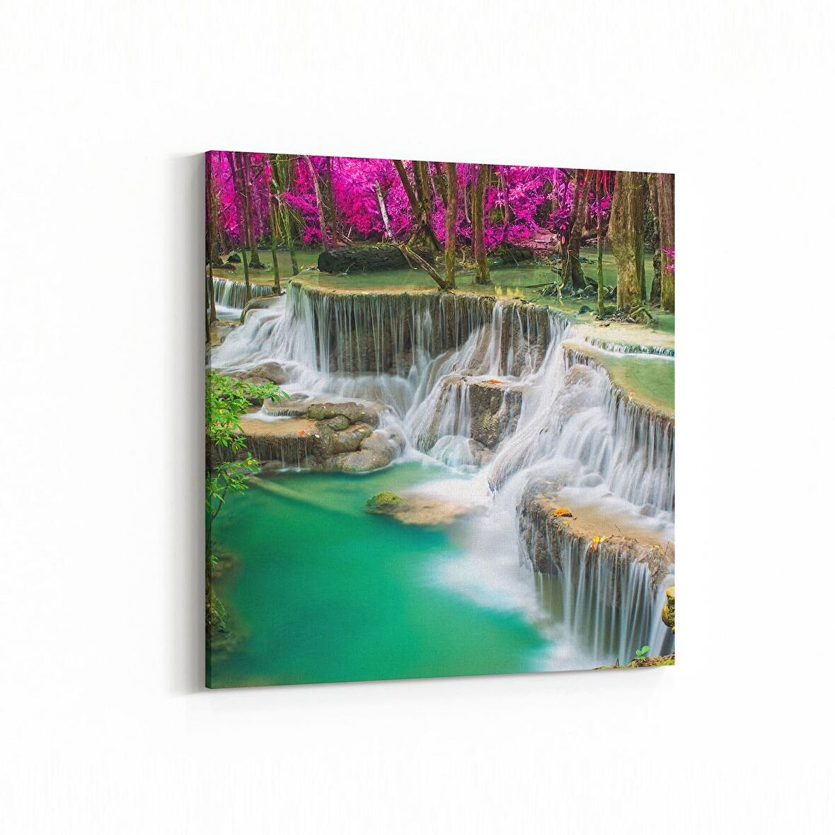 Olla 13741K Doğa / Manzara Görseli Kare Kanvas Tablo (Ölçü: 25X25)