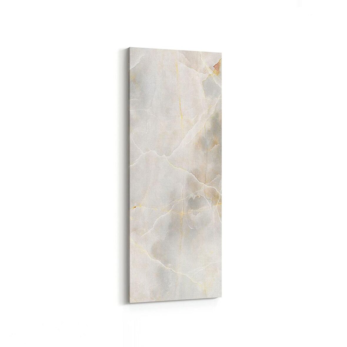 Olla 16663DI Mermer Desen Görsel Dikey İnce Kanvas Tablo (Ölçü: 40X120)