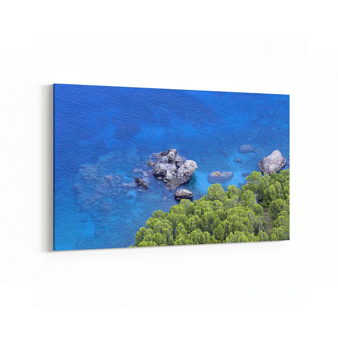 Olla 16506Y Kumsal / Sahil Görseli Yatay Kanvas Tablo (Ölçü: 90X60)