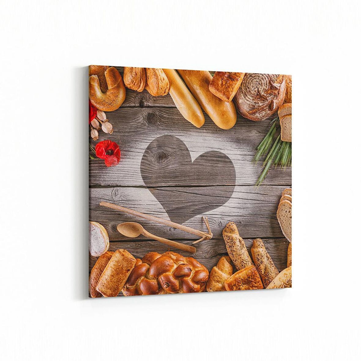 Olla 15172K Gıda Görseli Kare Kanvas Tablo (Ölçü: 25X25)