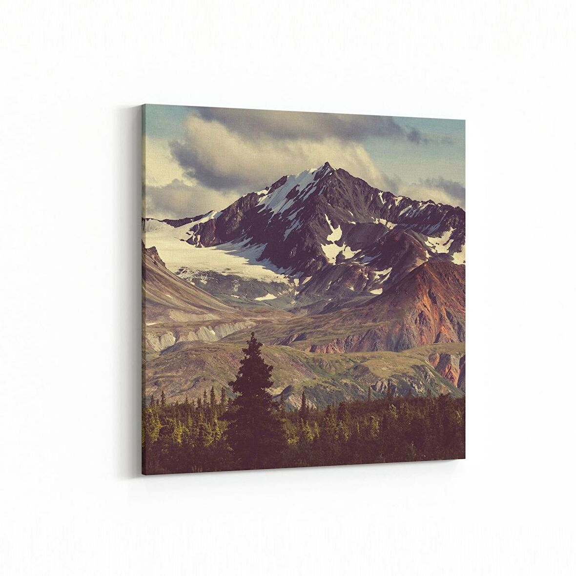 Olla 13882K Doğa / Manzara Görseli Kare Kanvas Tablo (Ölçü: 25X25)