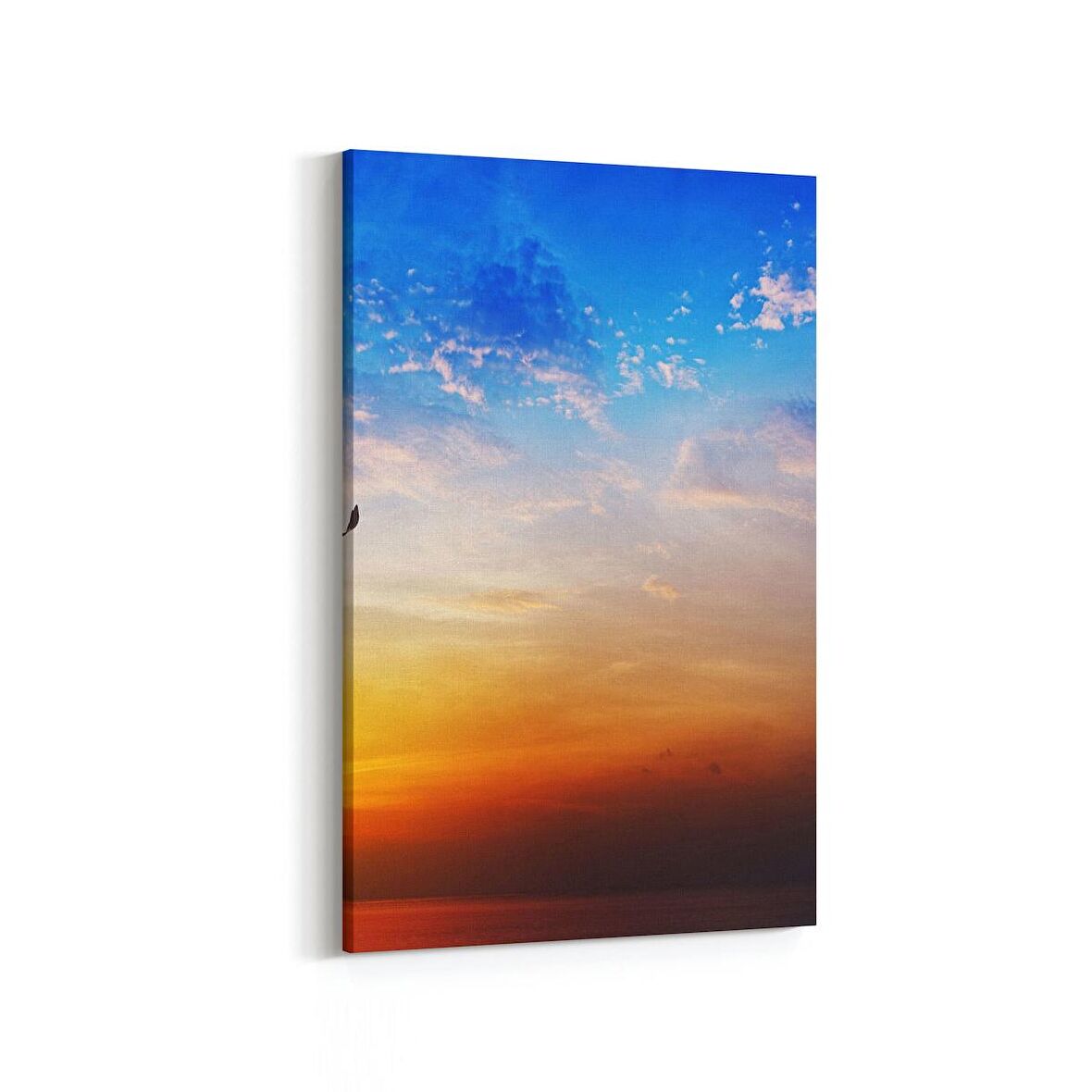 Olla 15967D Günbatımı Görseli Dikey Kanvas Tablo (Ölçü: 100X150)
