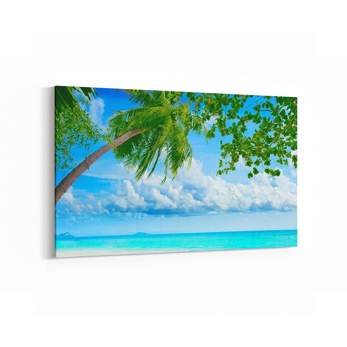 Olla 16512Y Kumsal / Sahil Görseli Yatay Kanvas Tablo (Ölçü: 30X20)