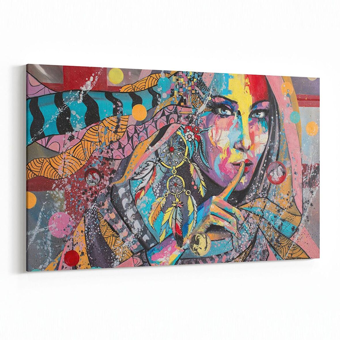 Olla 16317Y Kuaför / Berber Görseli Yatay Kanvas Tablo (Ölçü: 90X60)