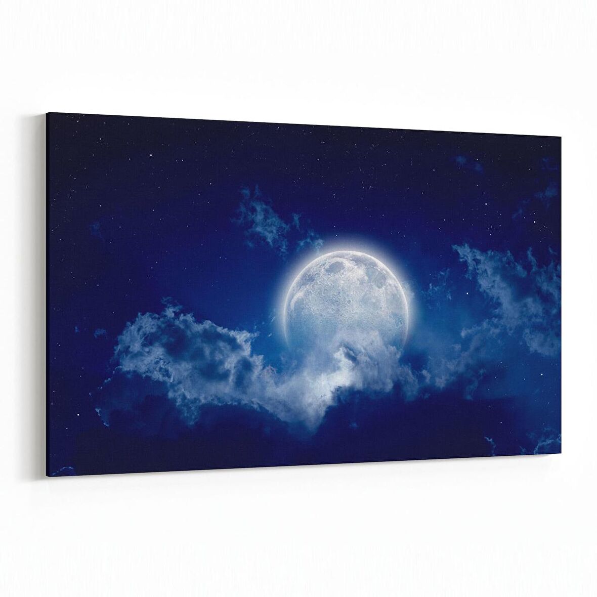 Olla 14663Y Gece Gökyüzü Görseli Yatay Kanvas Tablo (Ölçü: 45X30)