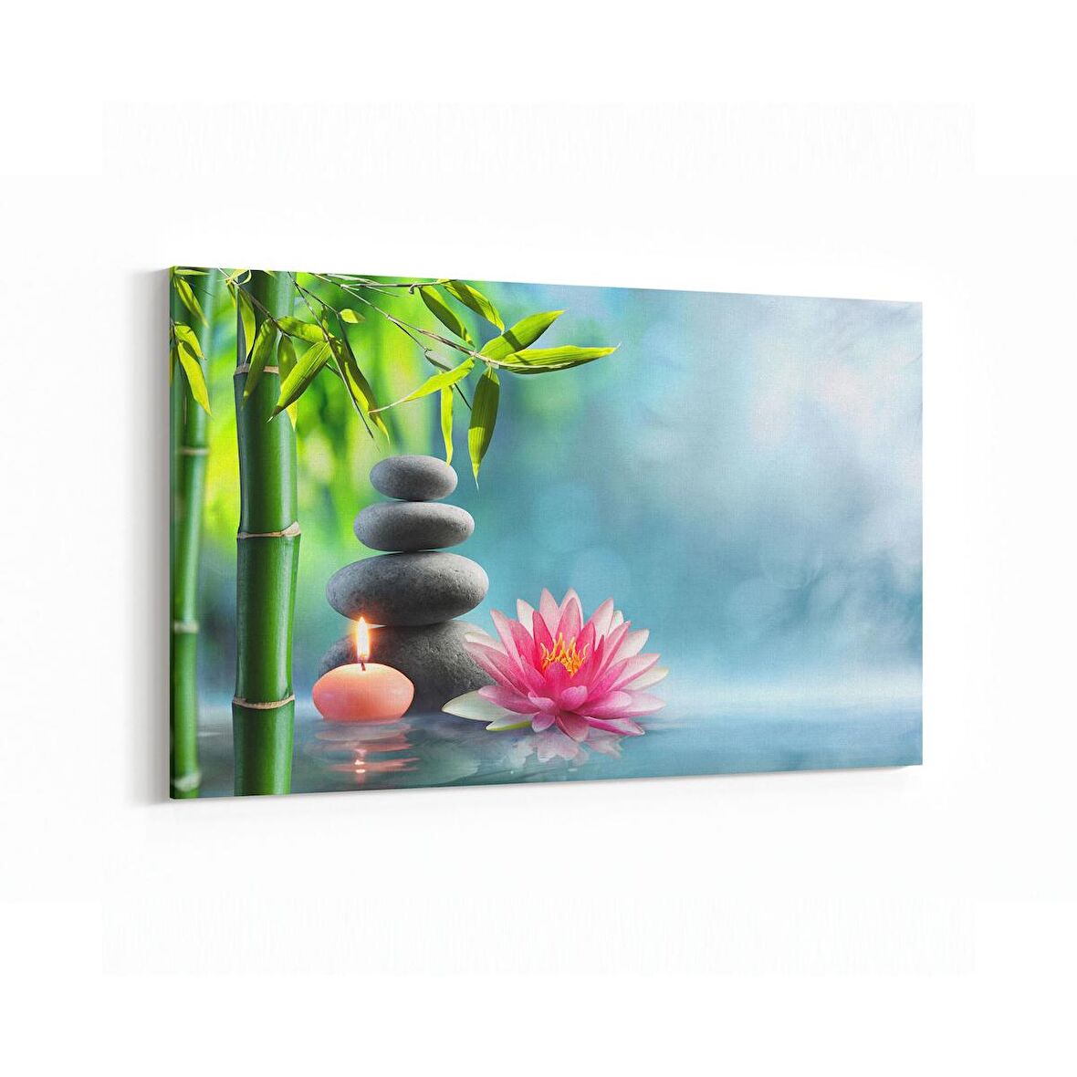 Olla 17102Y Spa / Masaj Görseli Yatay Kanvas Tablo (Ölçü: 45X30)