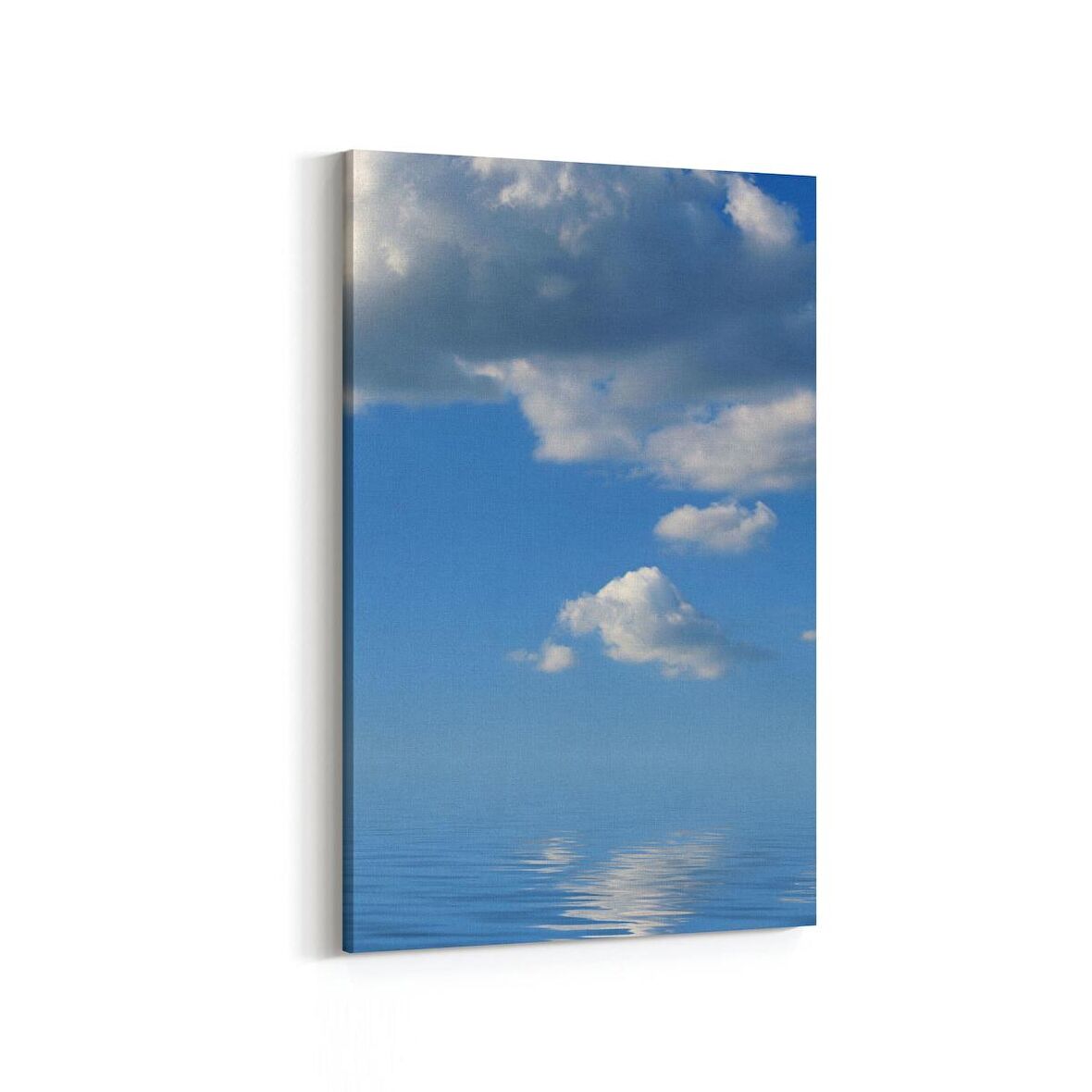 Olla 15751D Gökyüzü Bulut Görseli  Dikey Kanvas Tablo (Ölçü: 100X150)