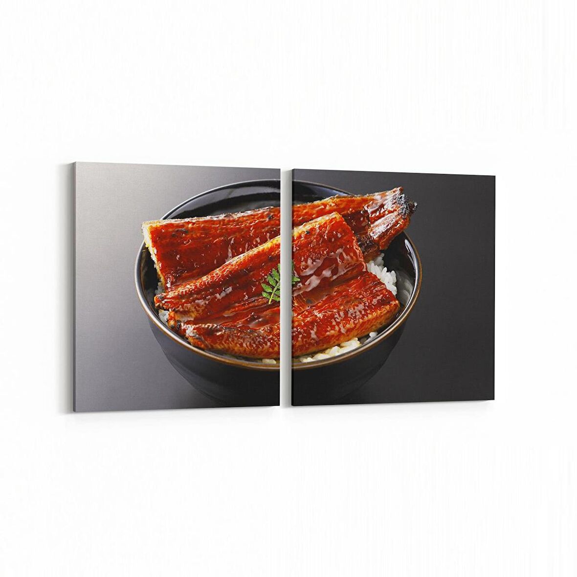 Olla 15189K2Y Gıda Görseli Kare 2'li Yatay Kanvas Tablo (Ölçü: 85X40)