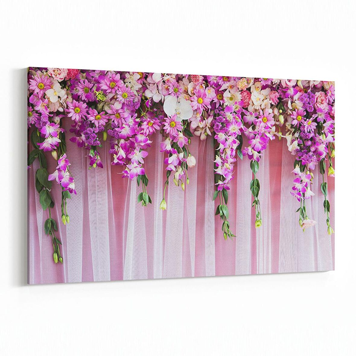 Olla 11574Y Çiçek Görseli Yatay Kanvas Tablo (Ölçü: 45X30)