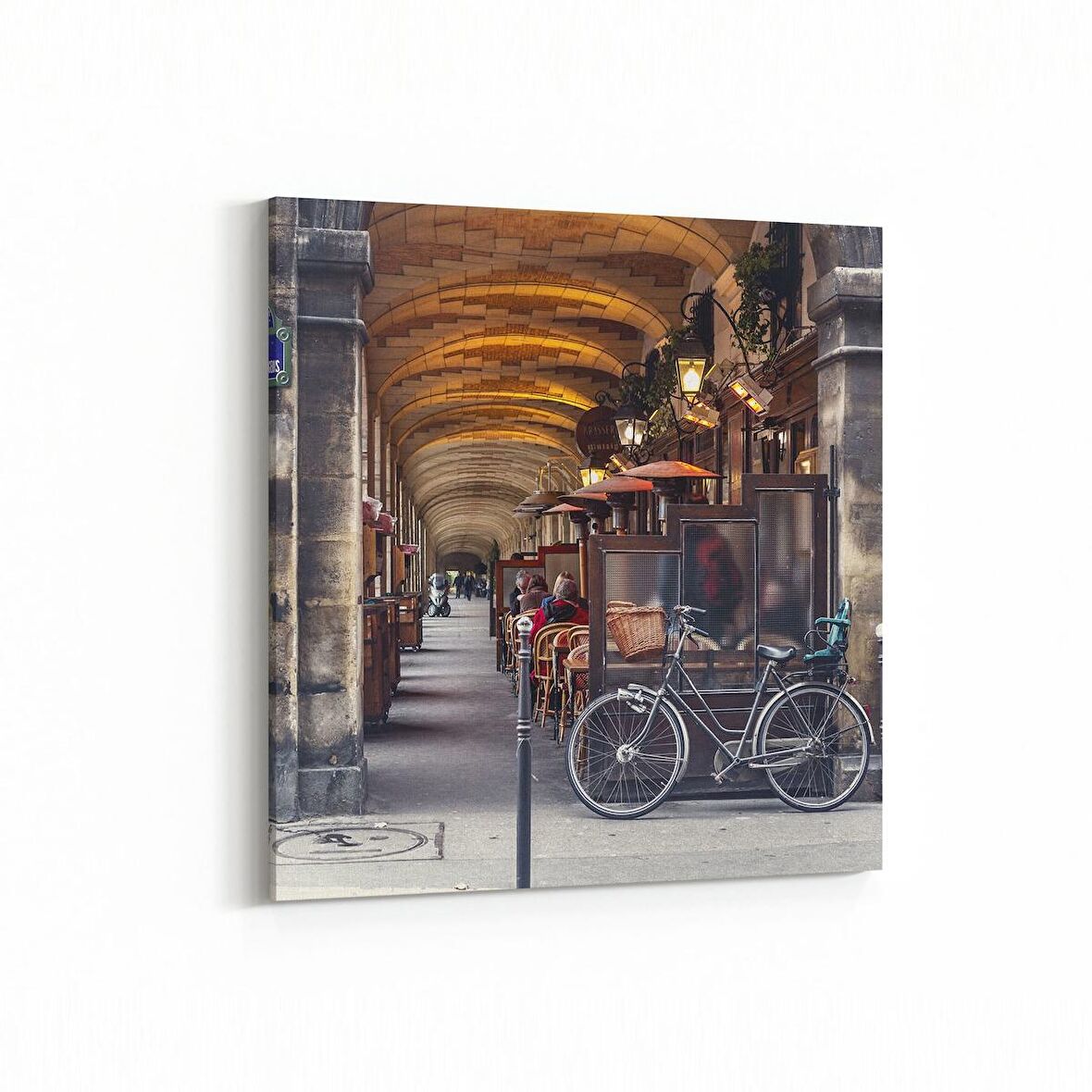 Olla 18402K Yapı Görseli Kare Kanvas Tablo (Ölçü: 25X25)