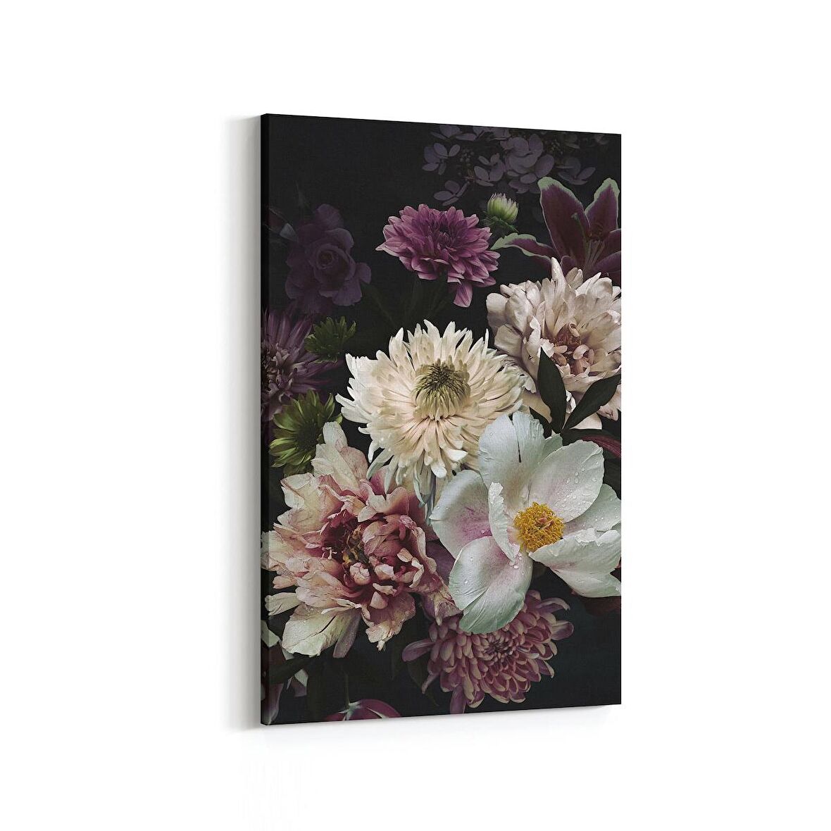 Olla 11768D Çiçek Görseli Dikey Kanvas Tablo (Ölçü: 60X90)