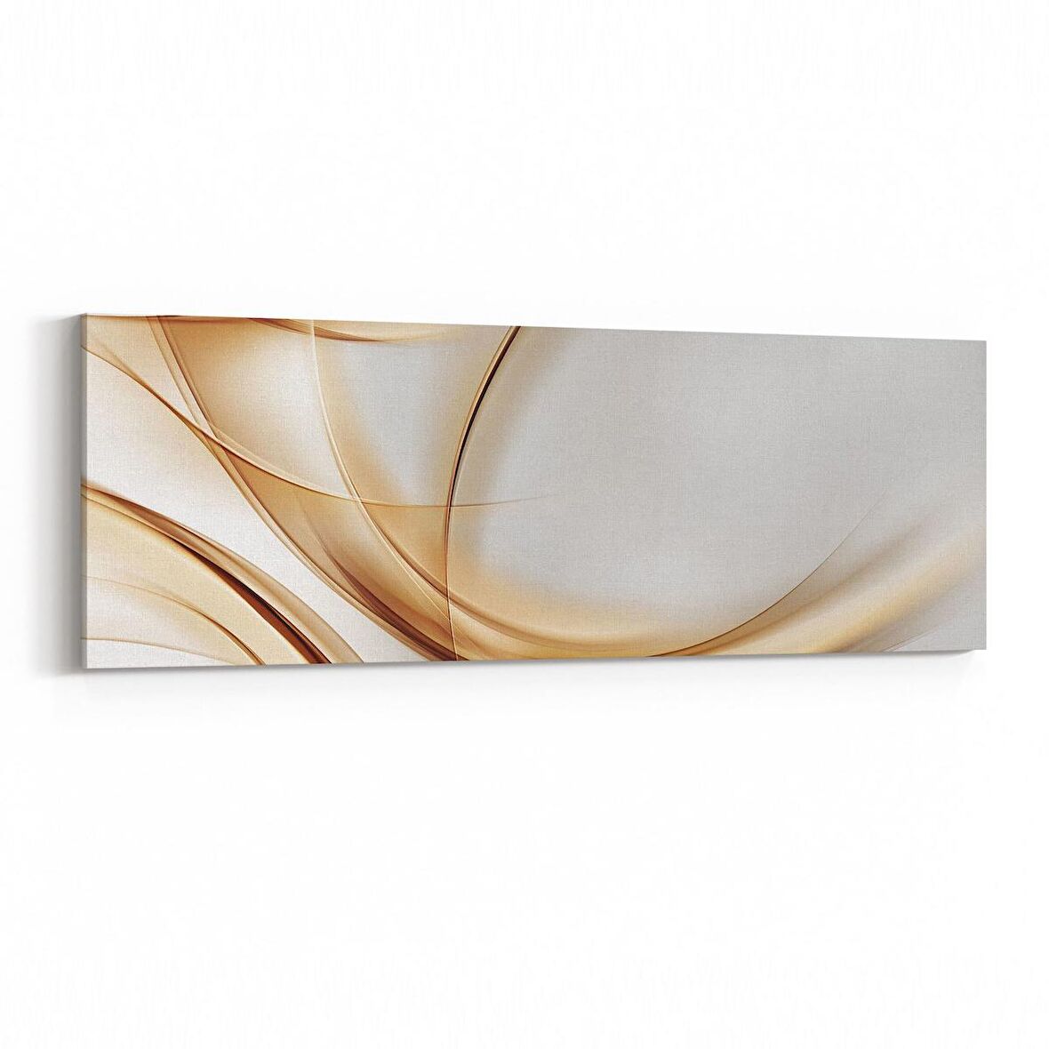 Olla 10149YI Abstract Görsel Yatay İnce Kanvas Tablo (Ölçü: 90X30)