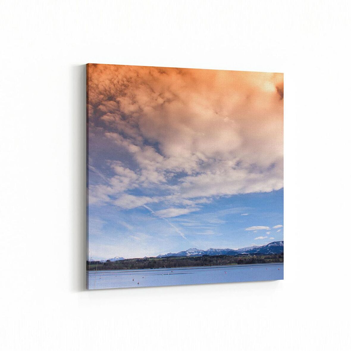 Olla 16482K Kumsal / Sahil Görseli Kare Kanvas Tablo (Ölçü: 30X30)