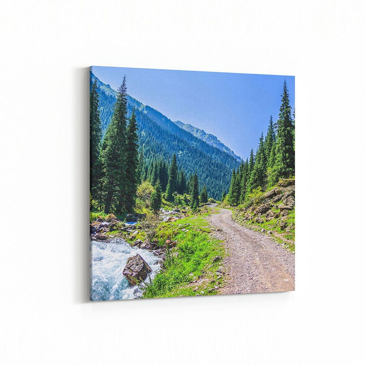 Olla 14186K Doğa / Manzara Görseli Kare Kanvas Tablo (Ölçü: 25X25)