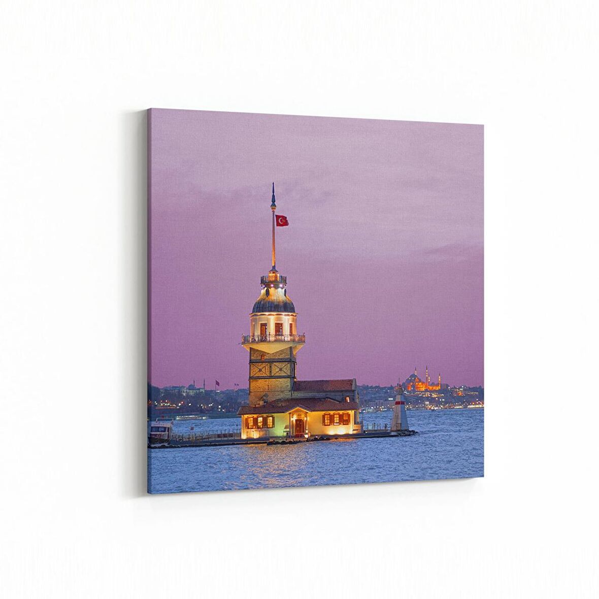 Olla 17895K Yapı Görseli Kare Kanvas Tablo (Ölçü: 25X25)