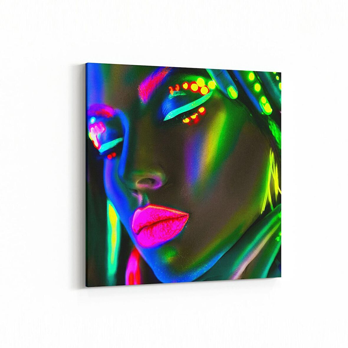 Olla 16740K Model / Manken Görseli Kare Kanvas Tablo (Ölçü: 60X60)