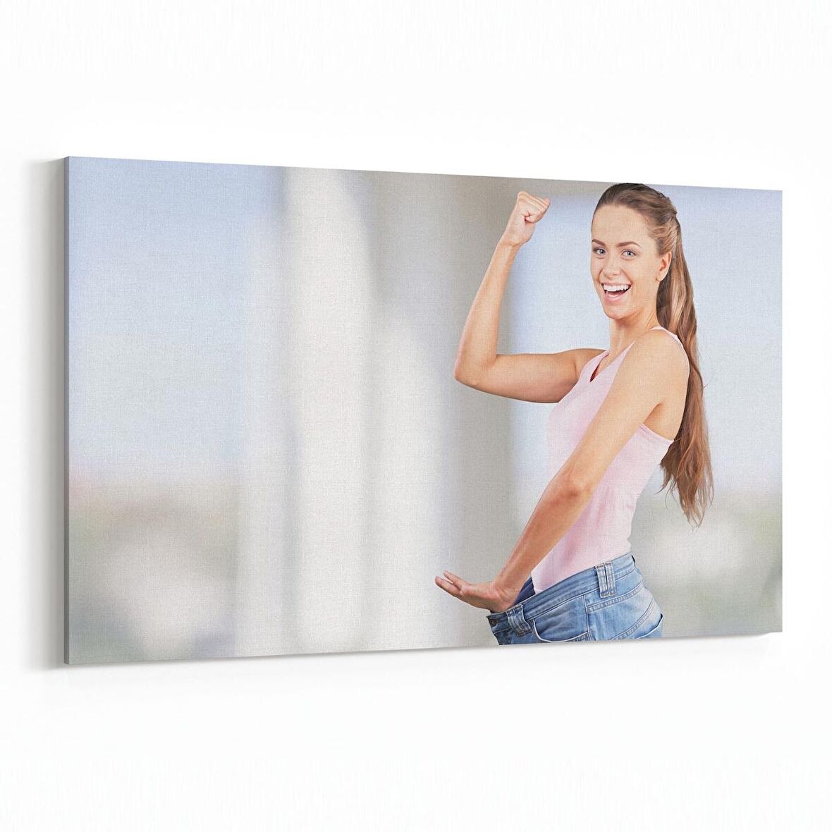 Olla 16881Y Model / Manken Görseli Yatay Kanvas Tablo (Ölçü: 45X30)