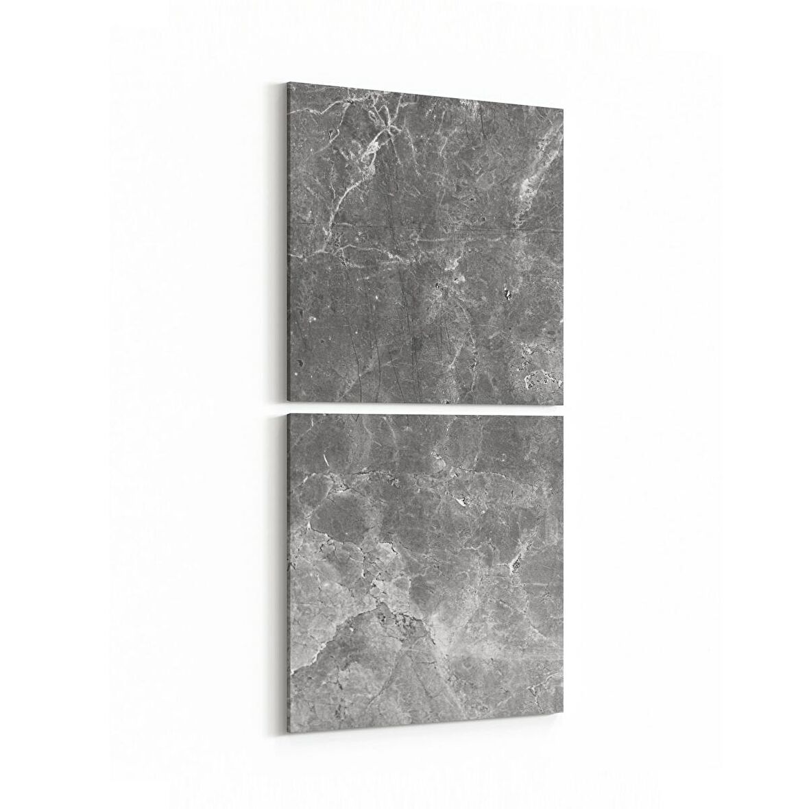 Olla 16699K2D Mermer Desen Görsel Kare 2'li Dikey Kanvas Tablo (Ölçü: 30X65)