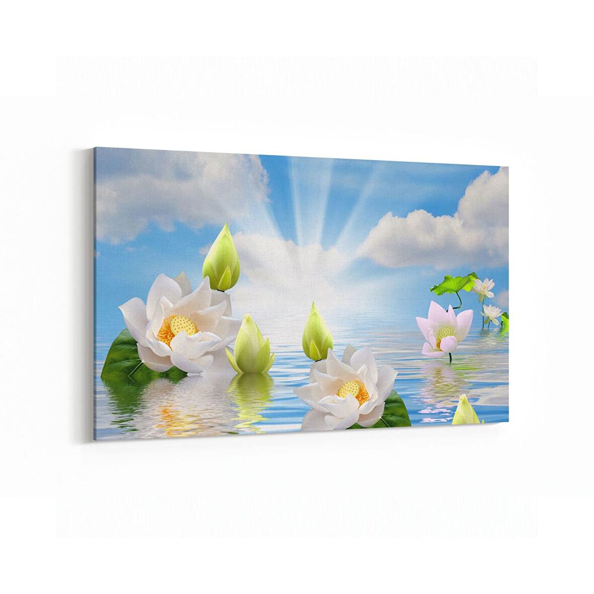 Olla 17046Y Spa / Masaj Görseli Yatay Kanvas Tablo (Ölçü: 120X80)