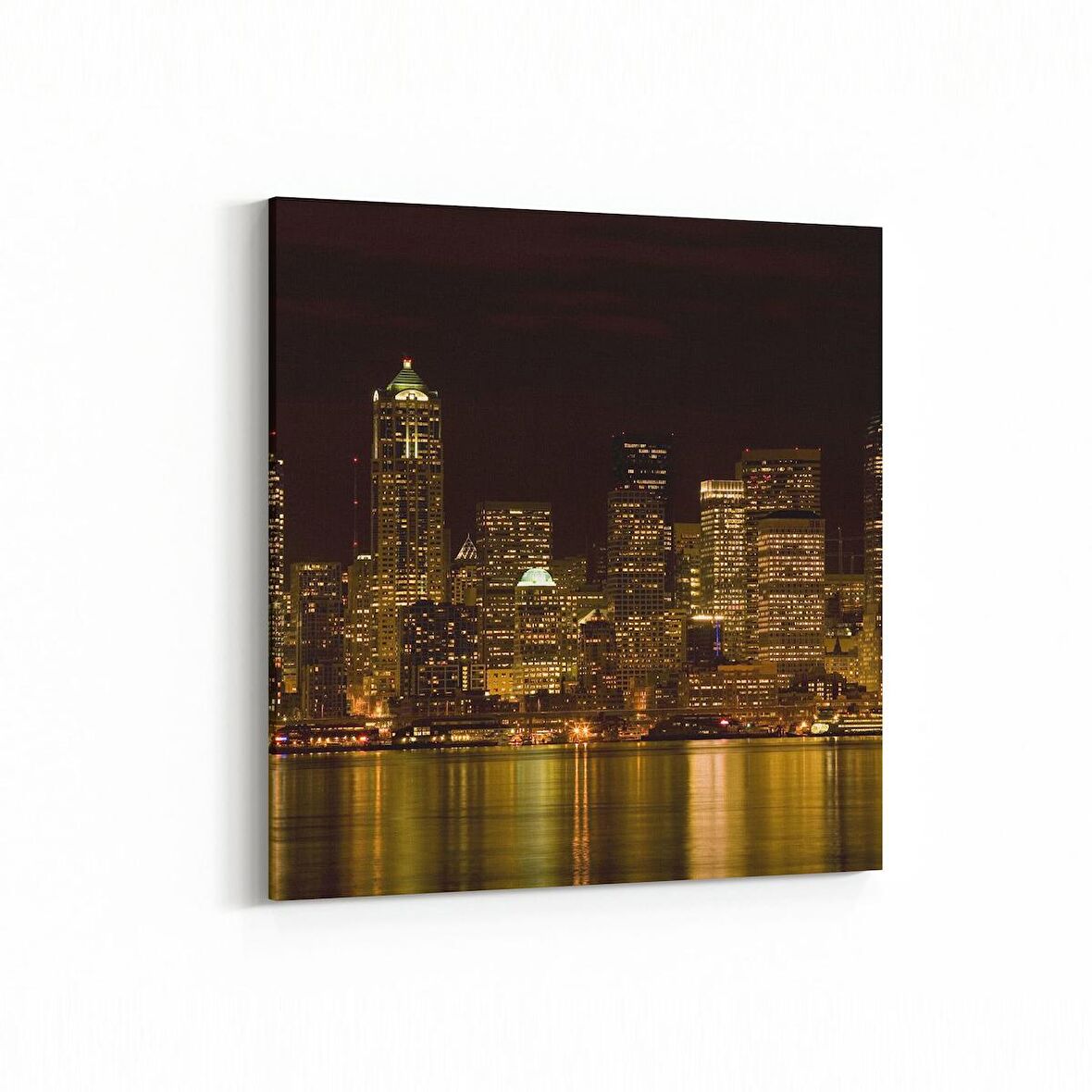 Olla 19012K Yapı Görseli Kare Kanvas Tablo (Ölçü: 25X25)