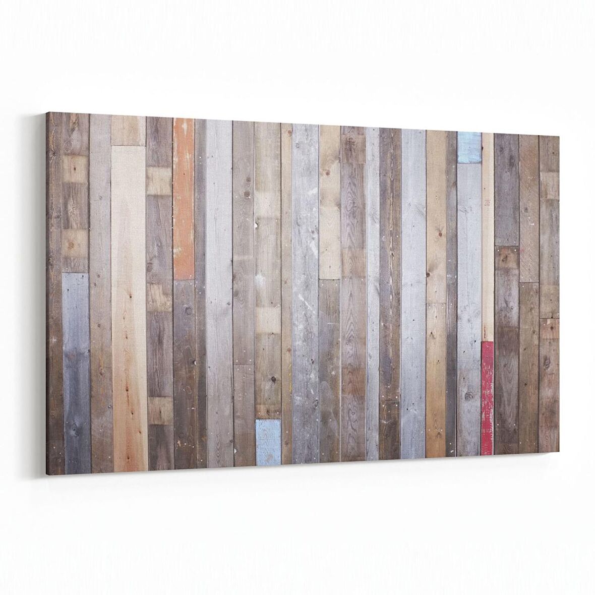 Olla 12009Y Ahşap Desen Görseli Yatay Kanvas Tablo (Ölçü: 90X60)