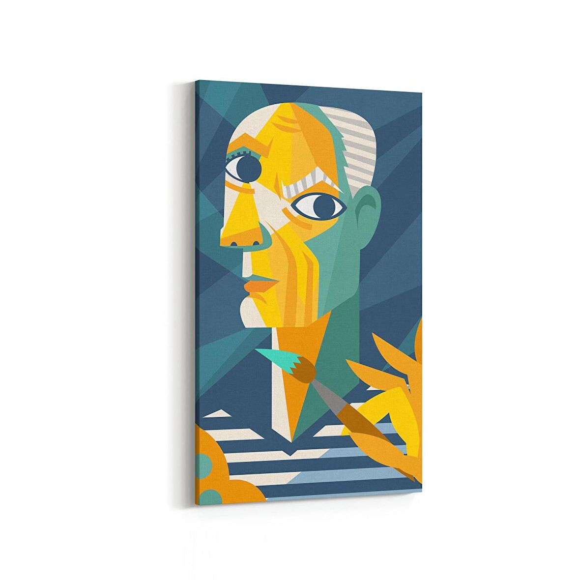 Olla 17820DD Yağlı Boya Görseli Dikey Dar Kanvas Tablo (Ölçü: 40X80)