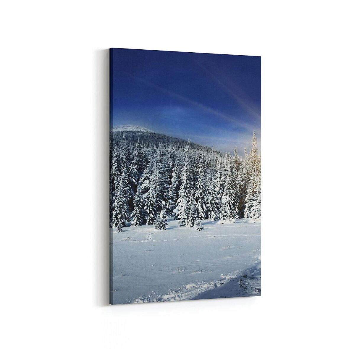 Olla 16127D Günbatımı Görseli Dikey Kanvas Tablo (Ölçü: 60X90)