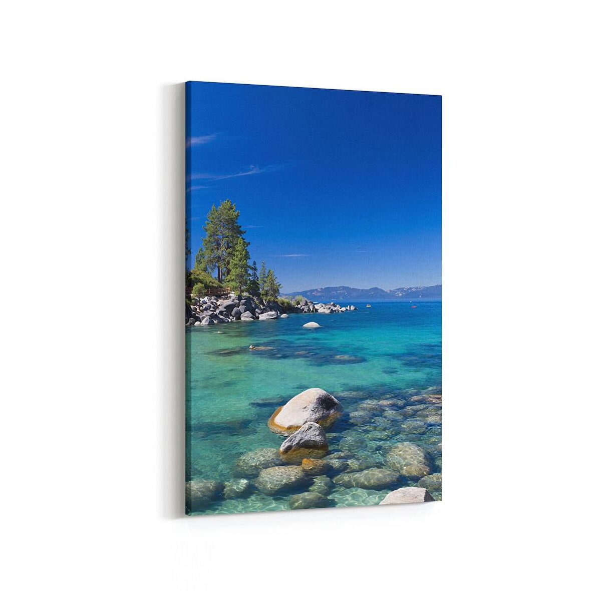 Olla 16621D Kumsal / Sahil Görseli Dikey Kanvas Tablo (Ölçü: 60X90)