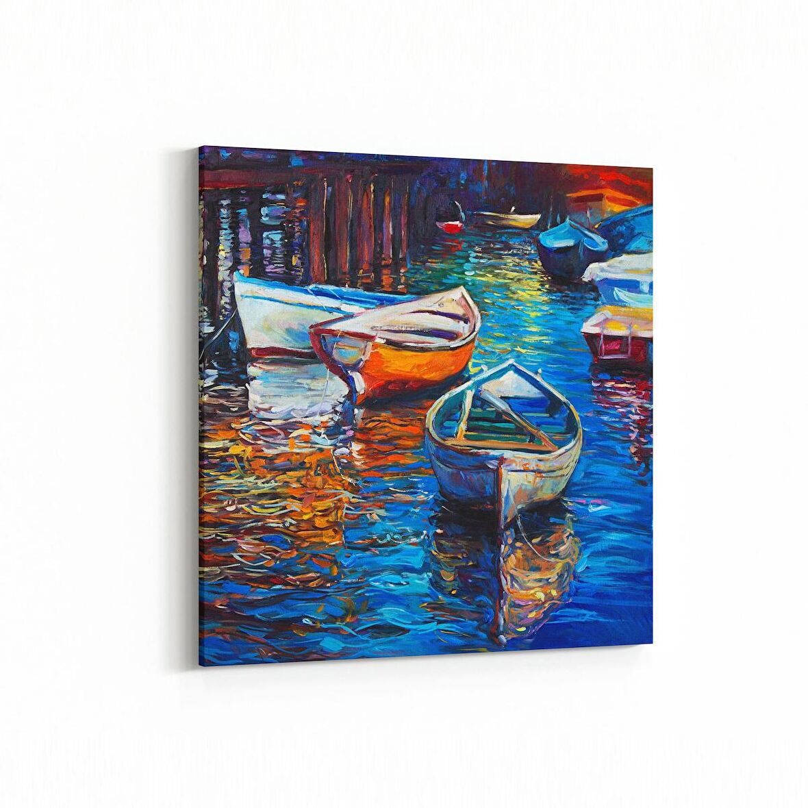 Olla 17757K Yağlı Boya Görseli Kare Kanvas Tablo (Ölçü: 30X30)