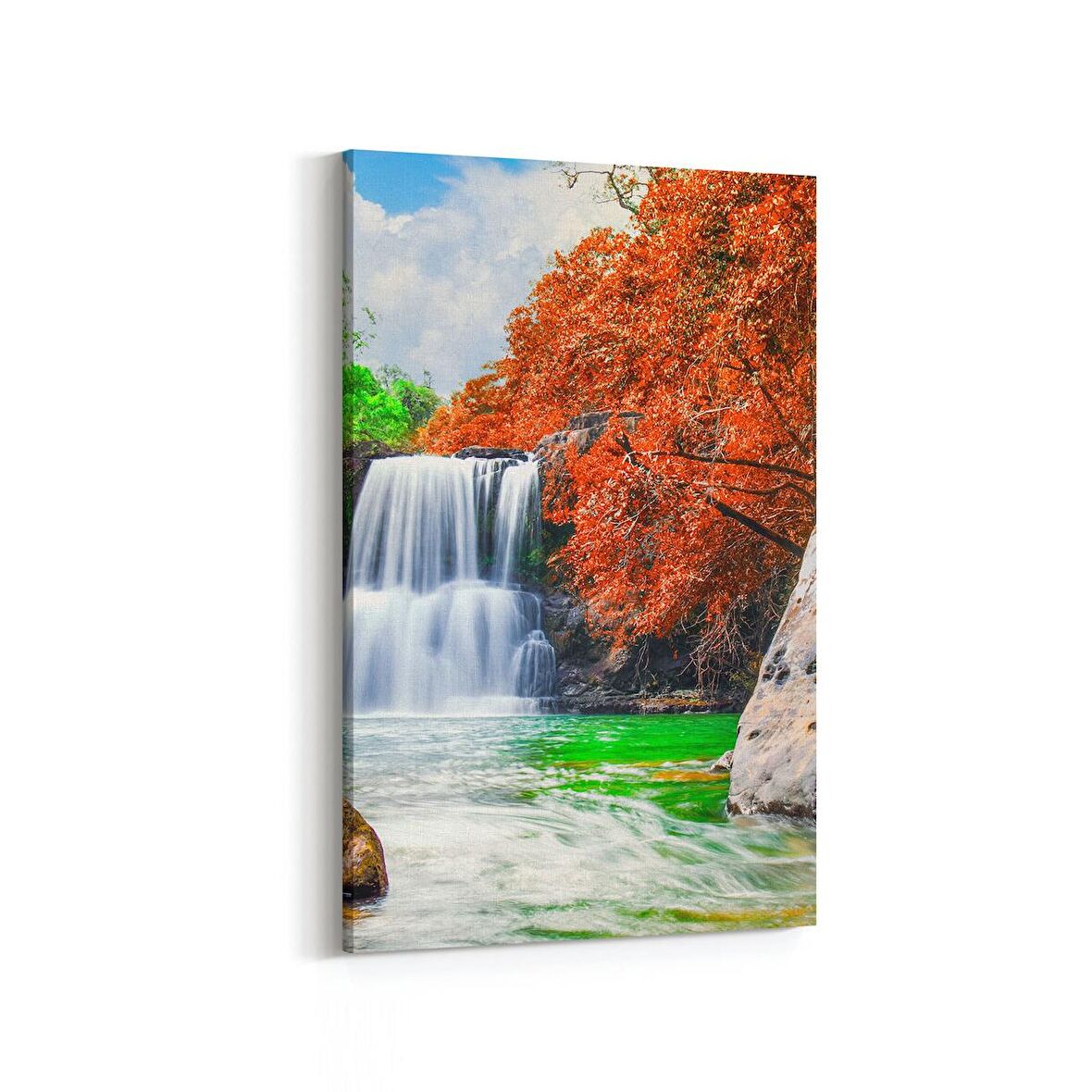 Olla 14348D Doğa / Manzara Görseli Dikey Kanvas Tablo (Ölçü: 100X150)