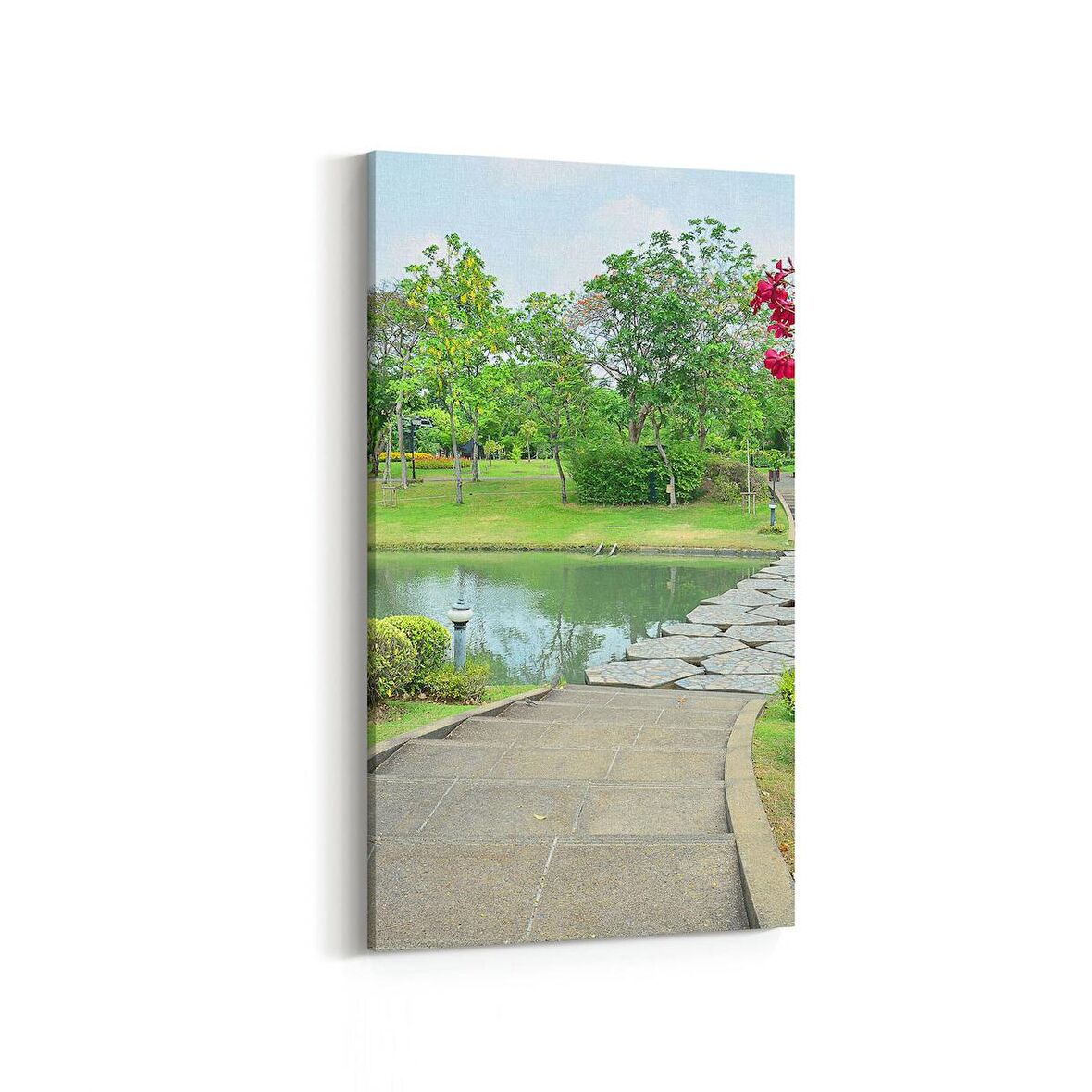 Olla 14019DD Doğa / Manzara Görseli Dikey Dar Kanvas Tablo (Ölçü: 30X60)