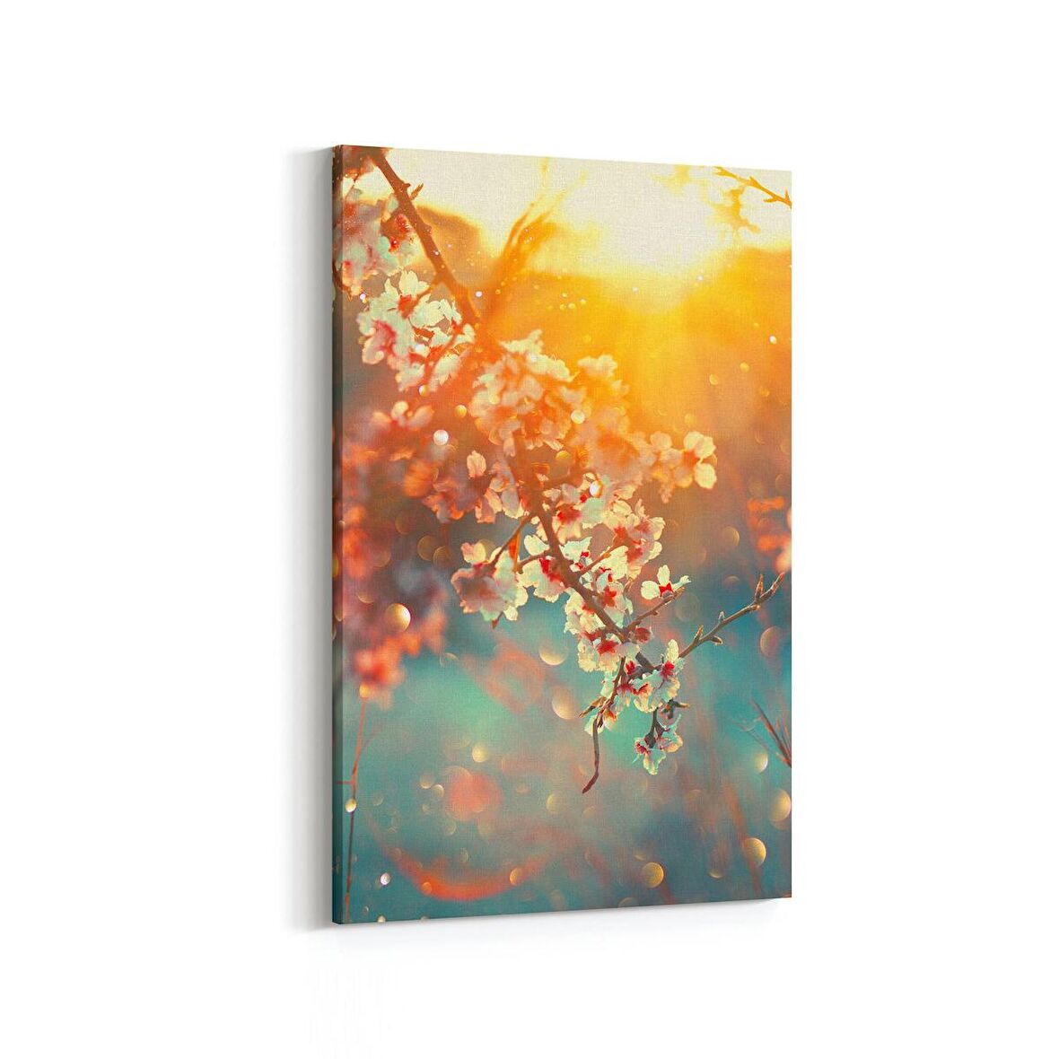 Olla 11653D Orkide Çiçek Görseli Dikey Kanvas Tablo (Ölçü: 40X60)