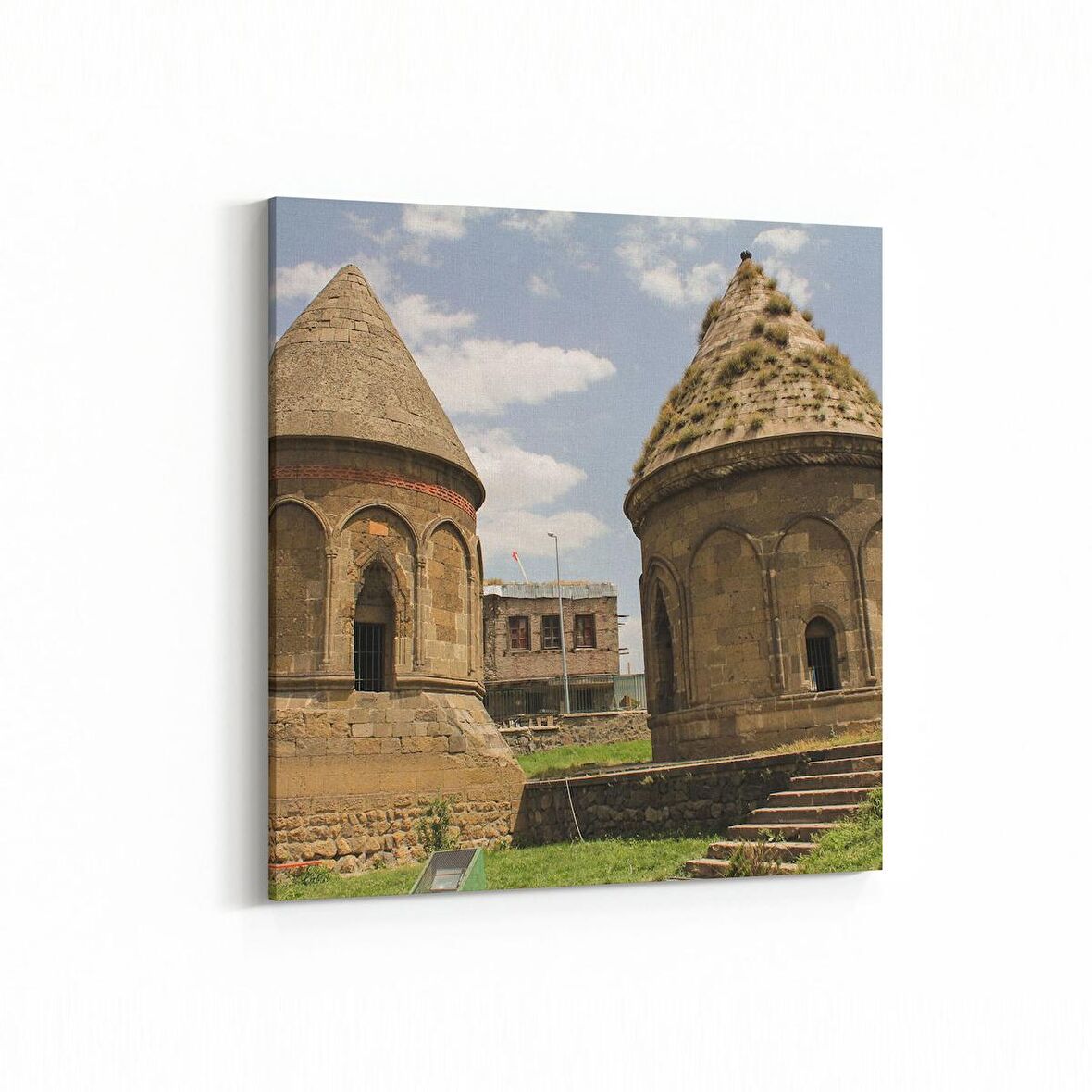 Olla 18757K4 Yapı Görseli Kare 4'lü Kanvas Tablo (Ölçü: 145X145)