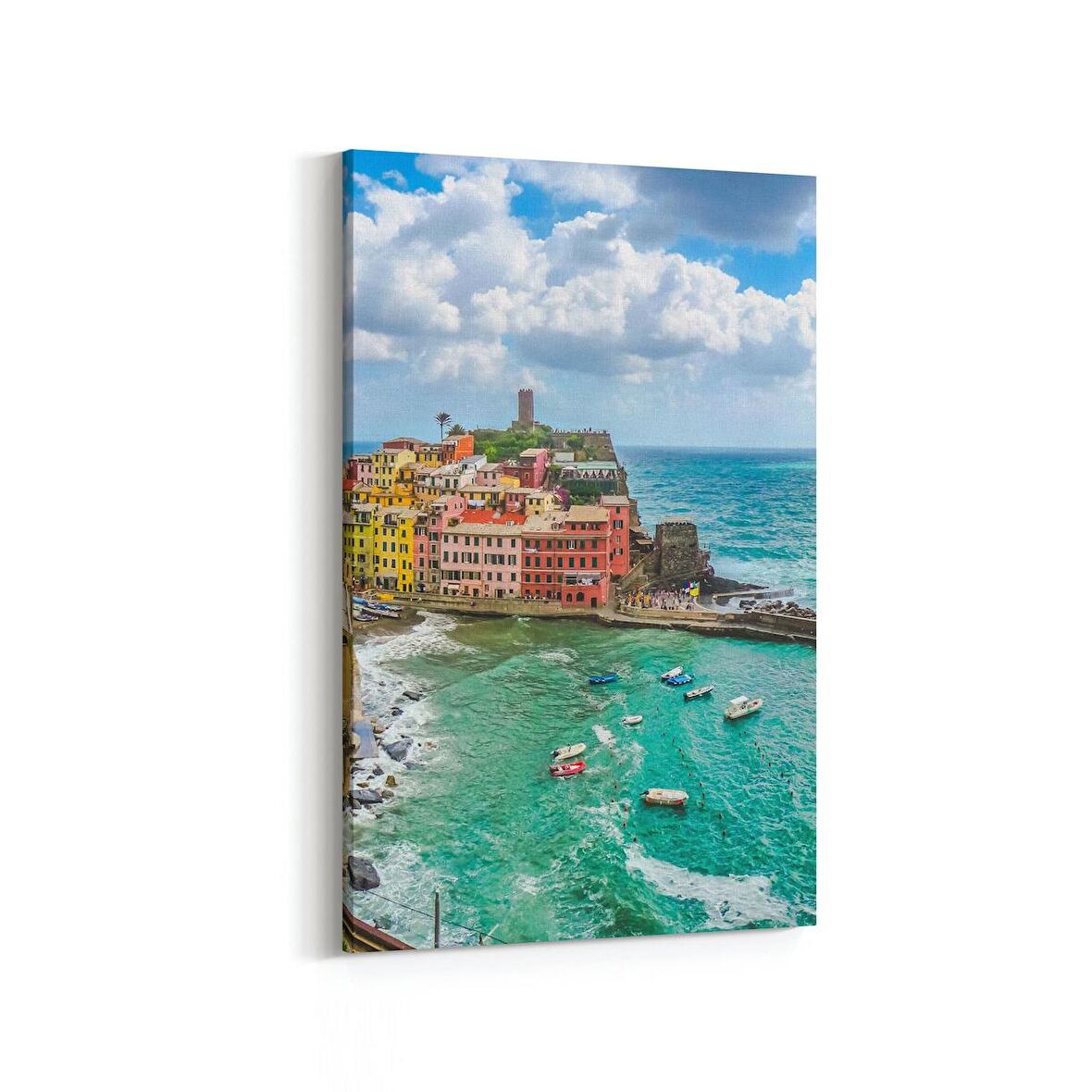 Olla 18497D Yapı Görseli Dikey Kanvas Tablo (Ölçü: 60X90)