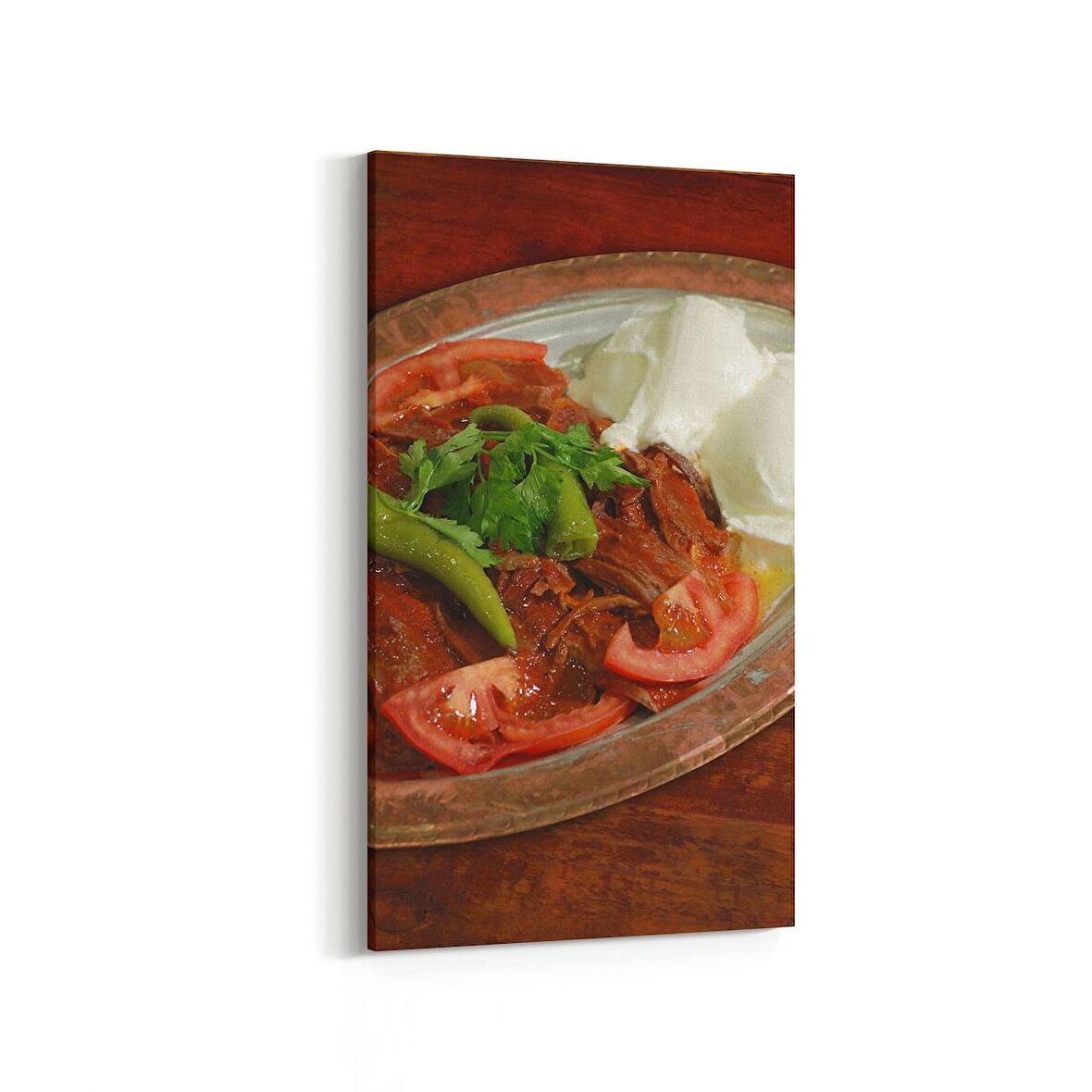 Olla 14966DD Gıda Görseli Dikey Dar Kanvas Tablo (Ölçü: 40X80)