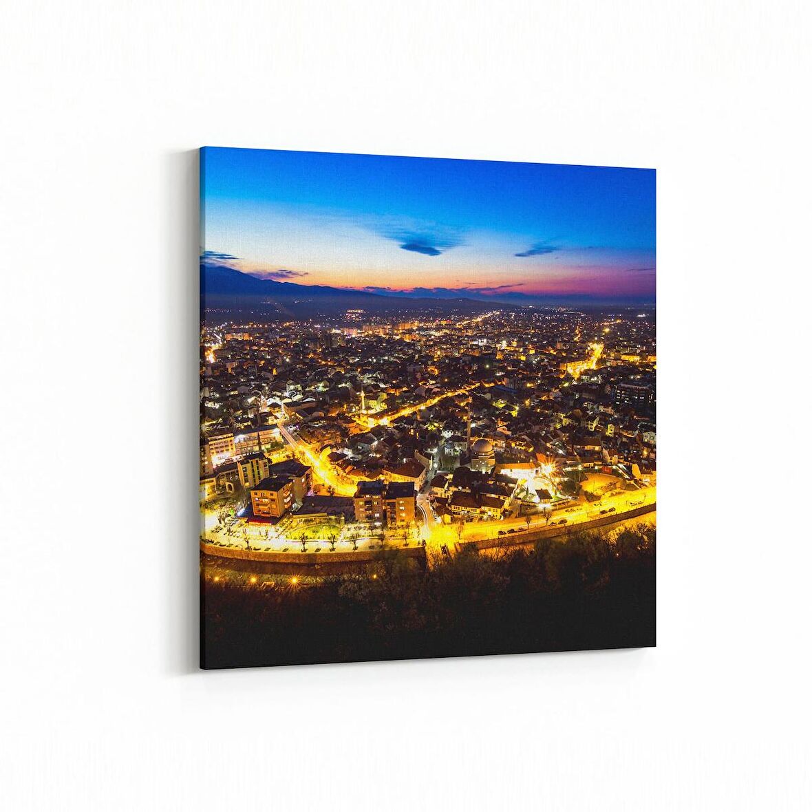 Olla 18021K4 Yapı Görseli Kare 4'lü Kanvas Tablo (Ölçü: 65X65)