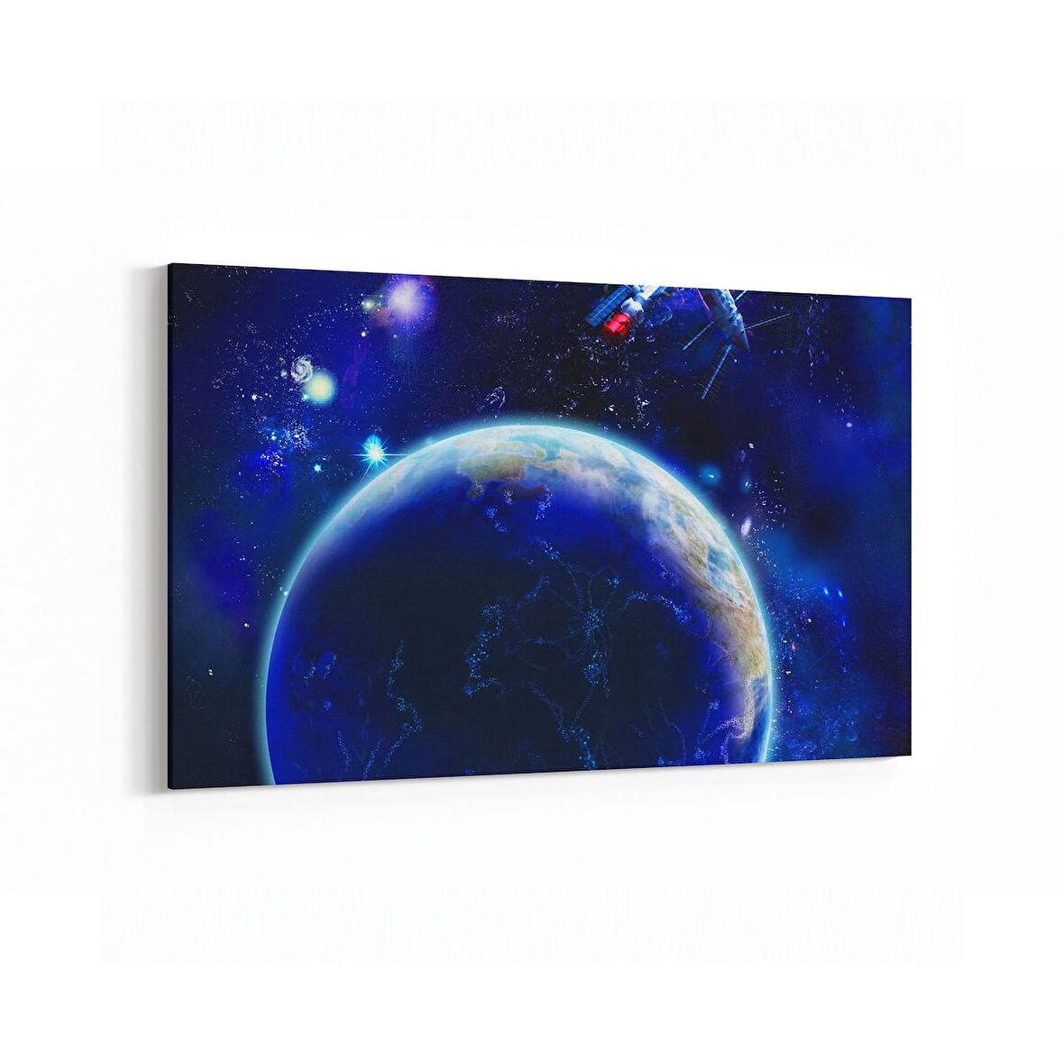 Olla 17647Y Uzay Görseli Yatay Kanvas Tablo (Ölçü: 45X30)