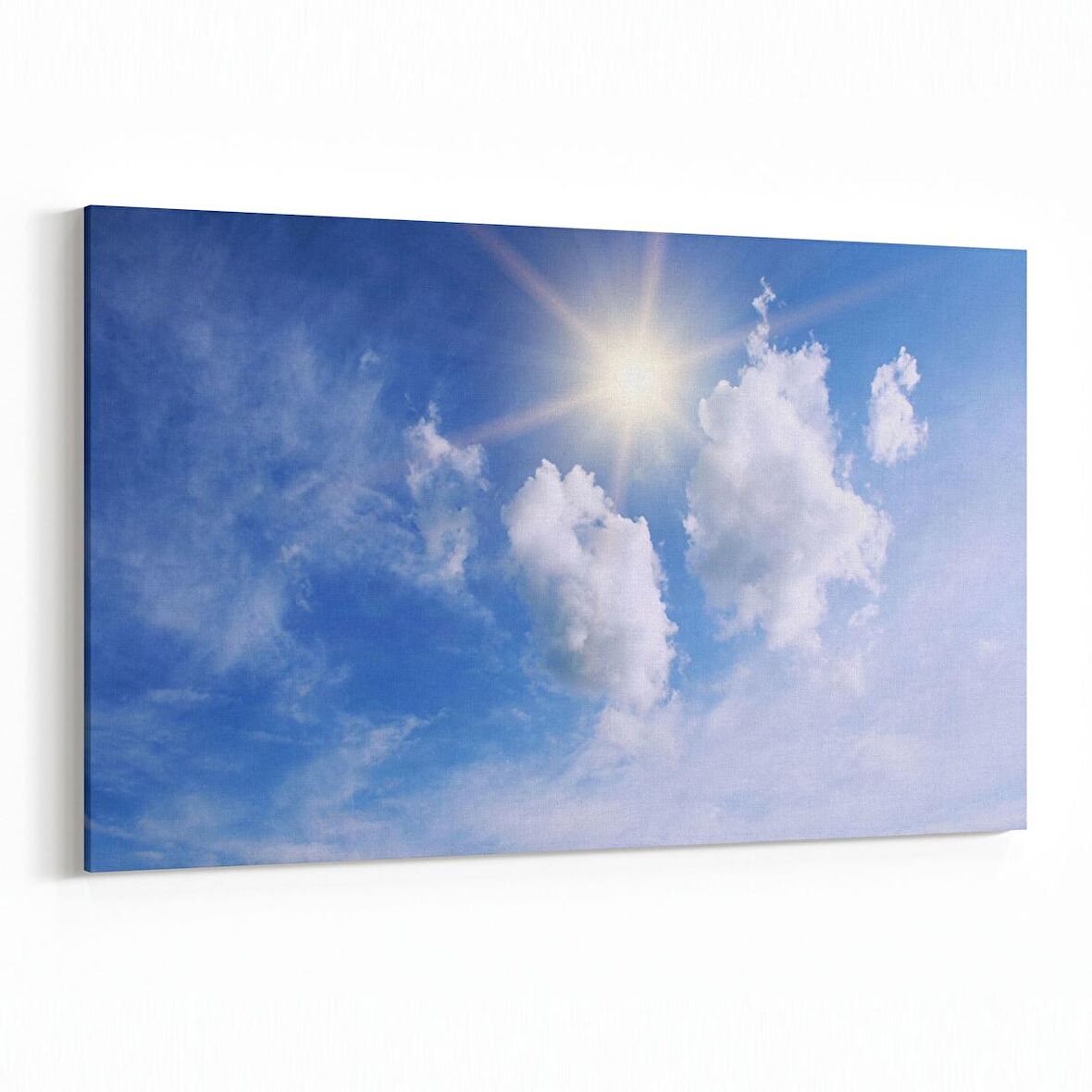 Olla 15675Y Gökyüzü Bulut Görseli  Yatay Kanvas Tablo (Ölçü: 90X60)