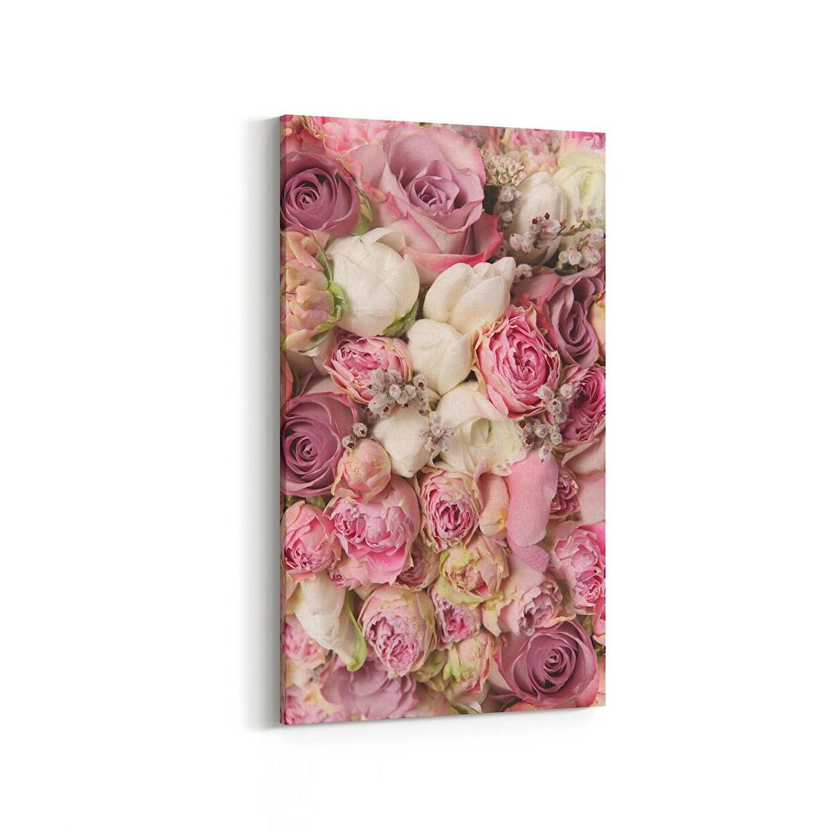 Olla 11558DD Çiçek Görseli Dikey Dar Kanvas Tablo (Ölçü: 30X60)