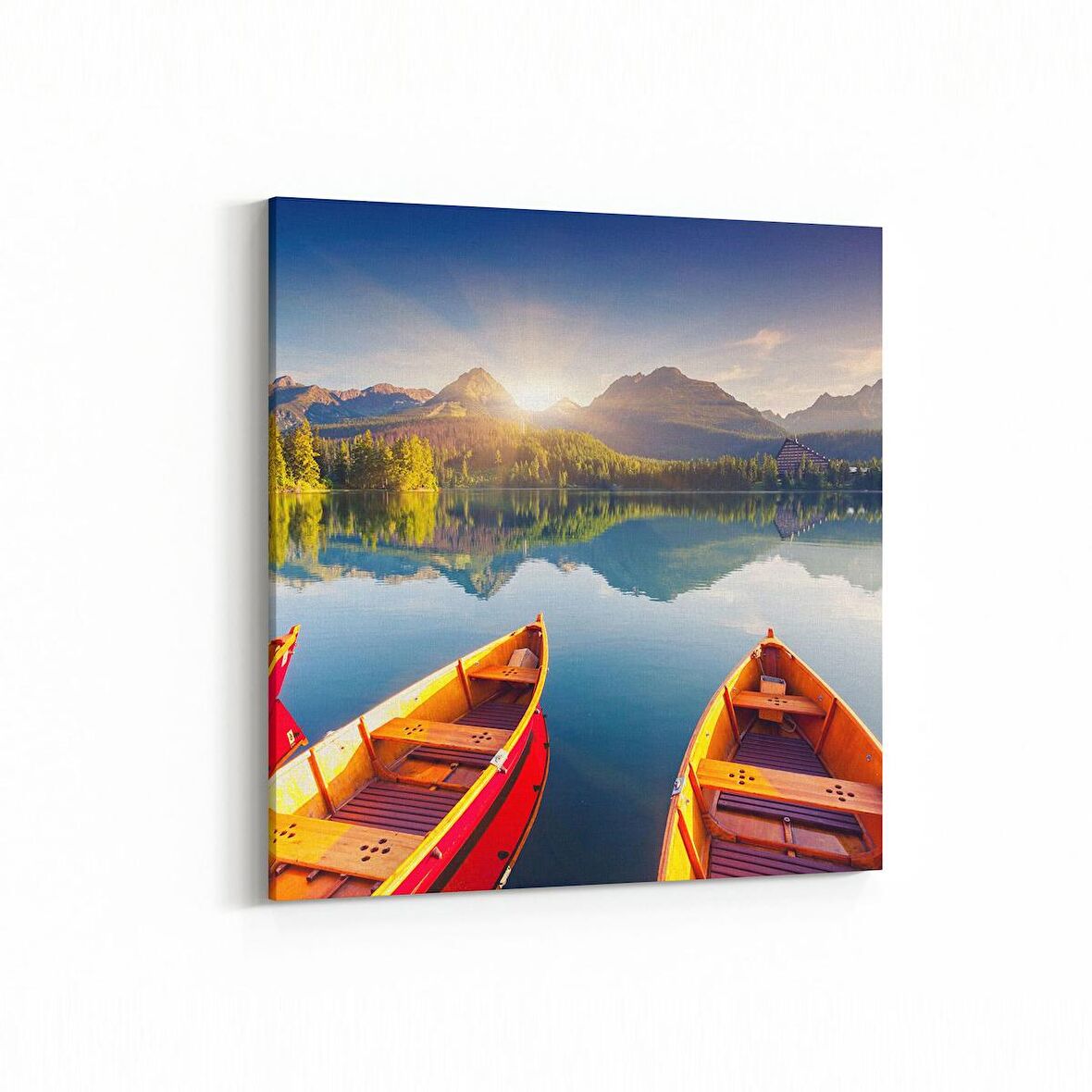 Olla 13505K Doğa / Manzara Görseli Kare Kanvas Tablo (Ölçü: 30X30)