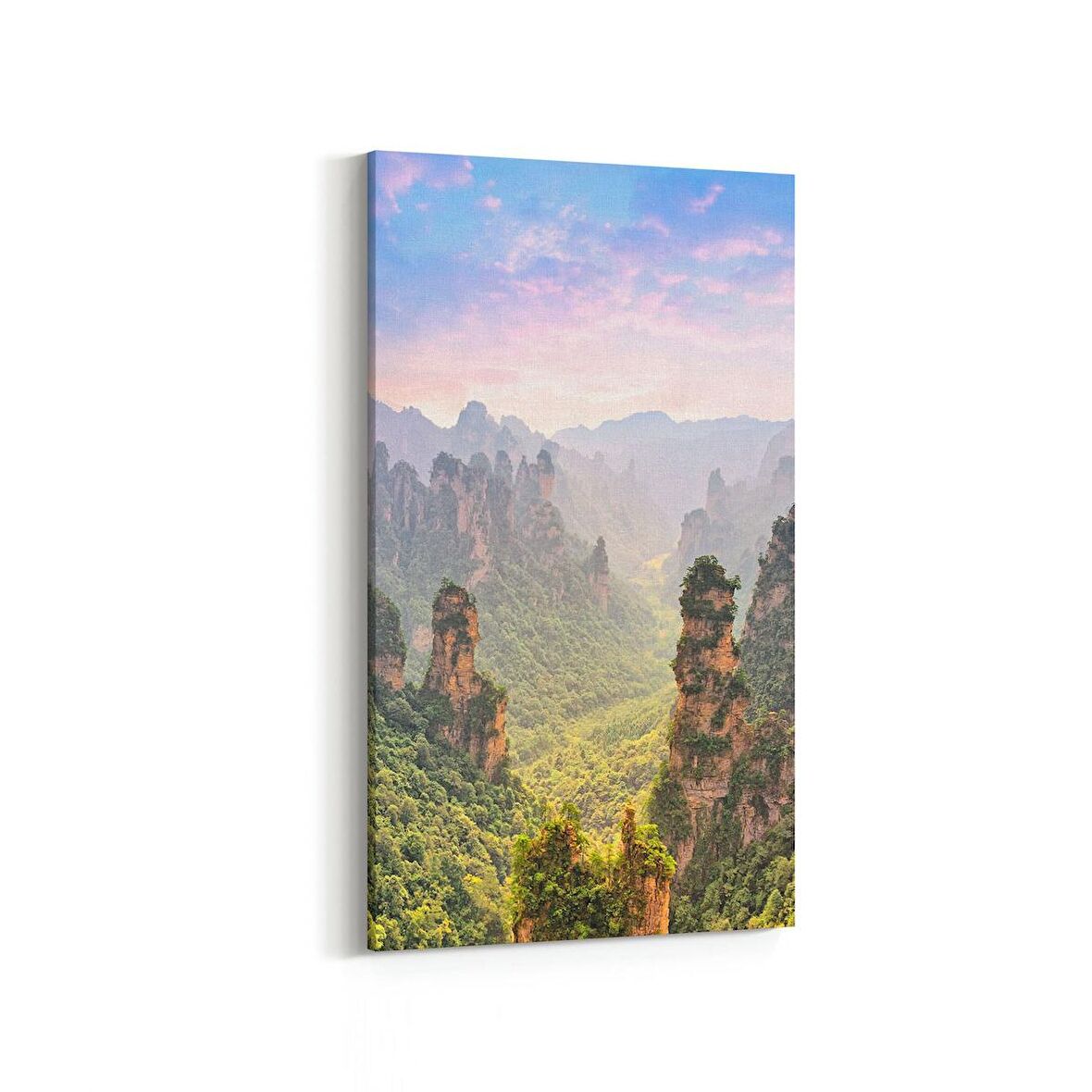 Olla 14208DD Doğa / Manzara Görseli Dikey Dar Kanvas Tablo (Ölçü: 40X80)