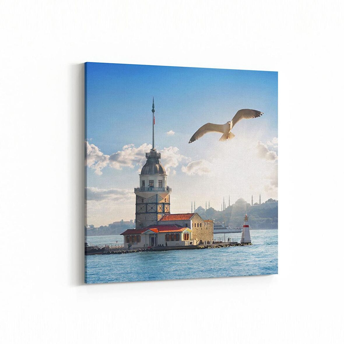 Olla 18910K Yapı Görseli Kare Kanvas Tablo (Ölçü: 25X25)