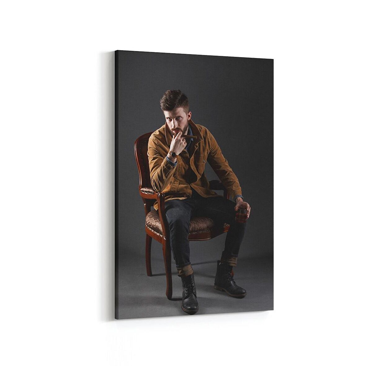 Olla 16926D Model / Manken Görseli Dikey Kanvas Tablo (Ölçü: 100X150)